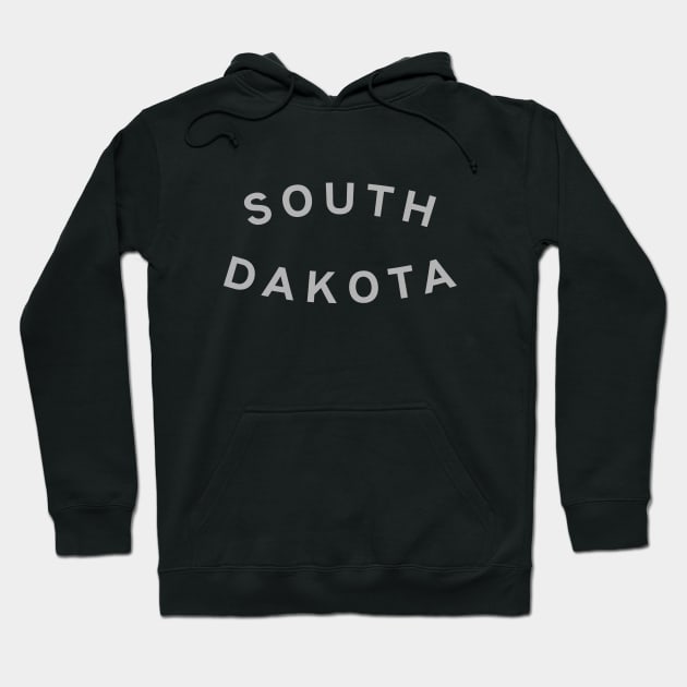 South Dakota Typography Hoodie by calebfaires